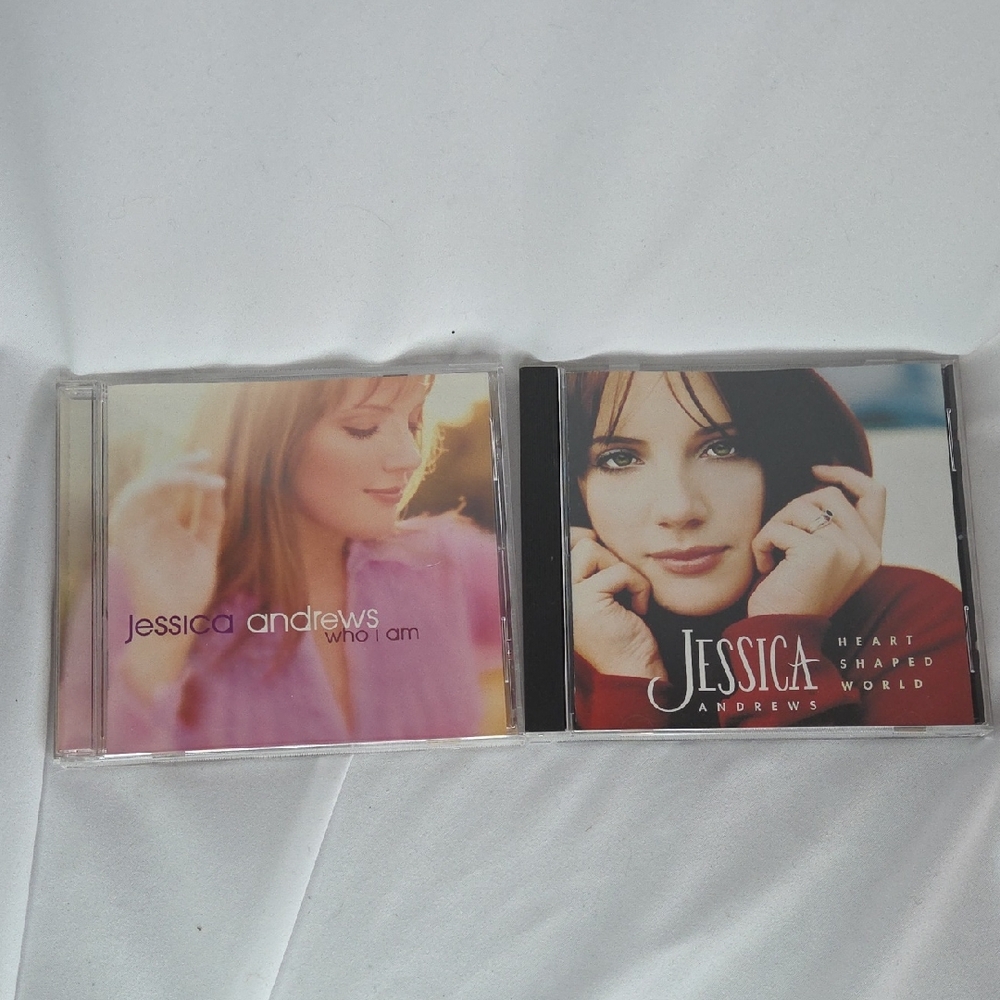 Jessica Andrews CD Set HEART SHAPED WORLD + WHO I AM Y2k Music